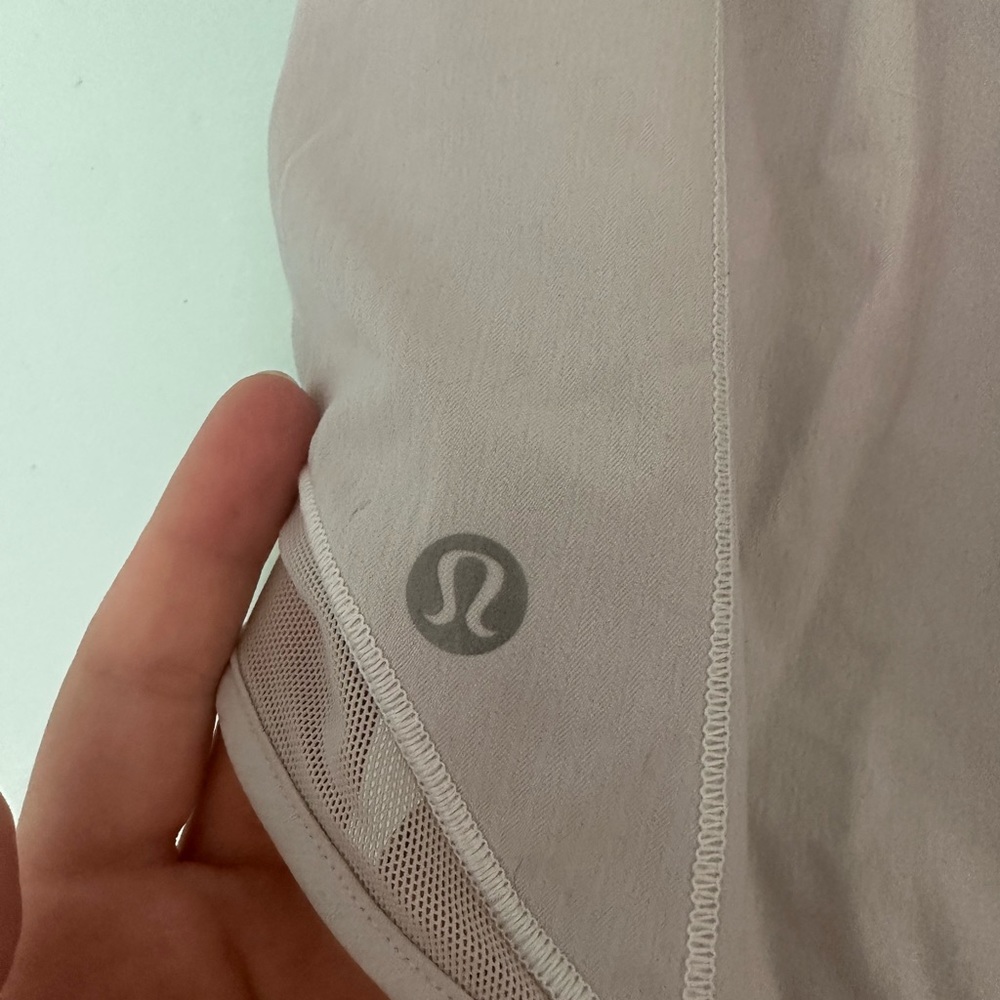 Gray lululemon running shorts